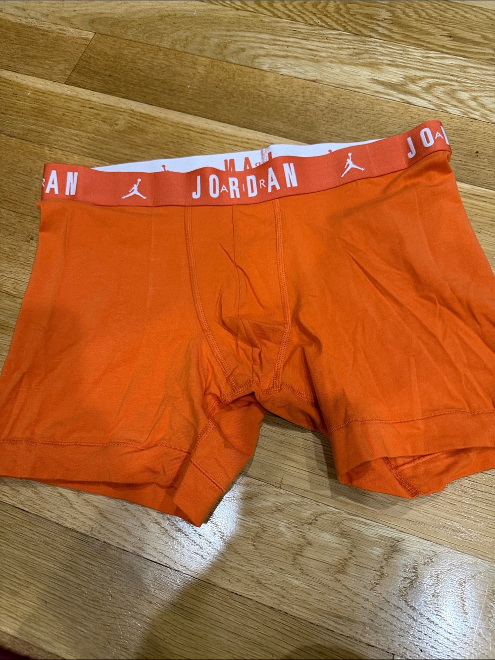 Jordan Bright Orange Men’s Boxer Briefs with Branded Waistband